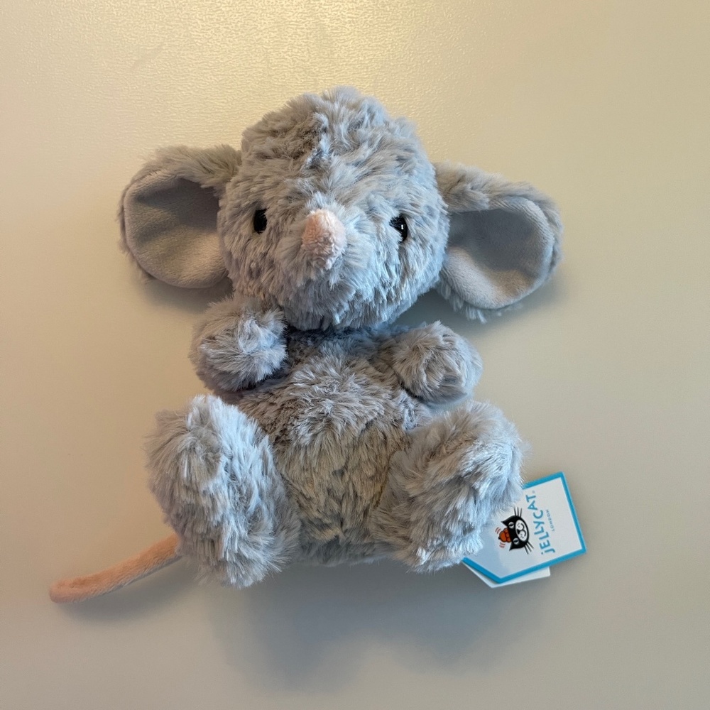 BNWT RARE Jellycat  Yummy Mouse Plush stuffed Toy super Cute HARD TO FIND
